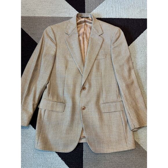 Brooks Brothers Made in Italy Houndstooth Tweed Wool 2Btn Blazer Jacket Sz. 39R - Picture 14 of 16
